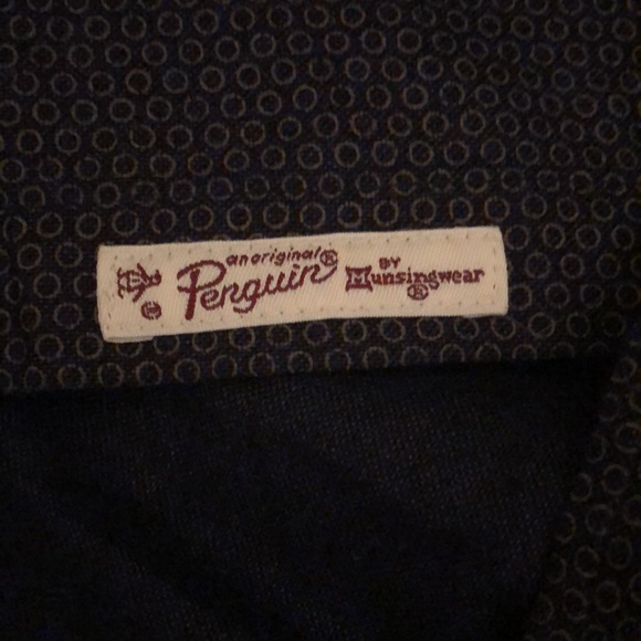 NEW PENGUIN Heritage Slim Fit Evening Blue Shirt-S - Picture 7 of 8